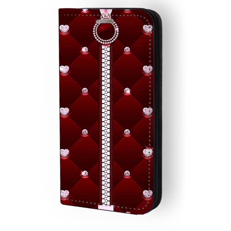 Θήκη book με σχέδιο zip hearts 91311 (Samsung A36)