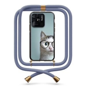 Cat glasses θήκη με κορδόνι & σχέδιο 9868 για Xiaomi Redmi 10C