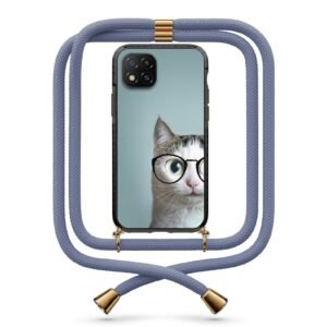 Cat glasses θήκη με κορδόνι & σχέδιο 9868 για Xiaomi Redmi 9C