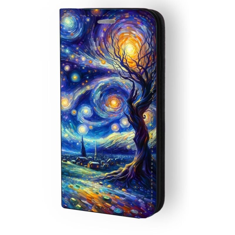 Θήκη book με σχέδιο starry night 91338 (iPhone 16 Pro)