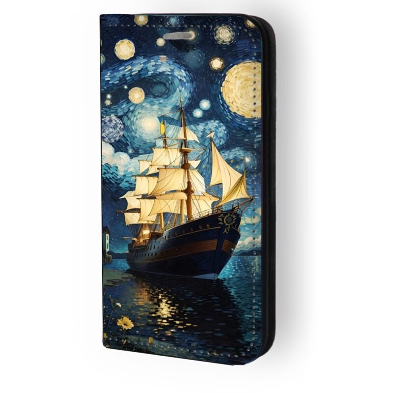 Θήκη book με σχέδιο pirate ship 91339 (iPhone 16 Pro)