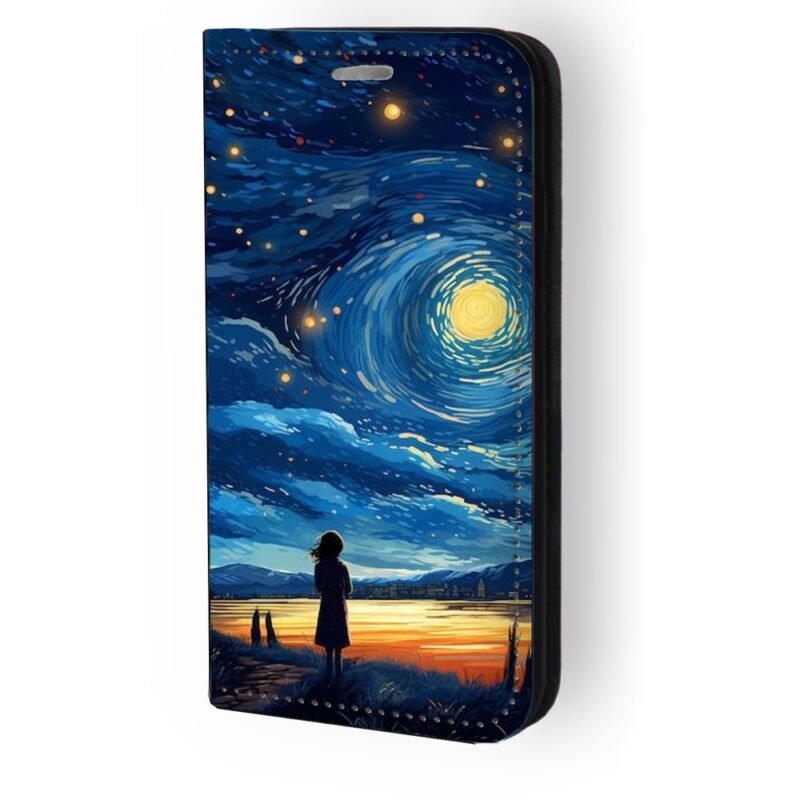 Θήκη book με σχέδιο starry night girl 91347 (Samsung A36)