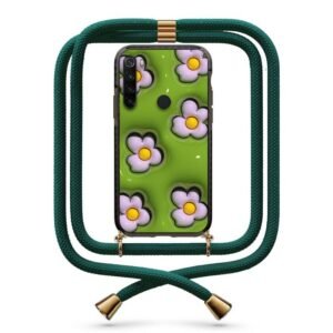 Flower pattern θήκη με κορδόνι & σχέδιο 9871 για Xiaomi Redmi Note 8