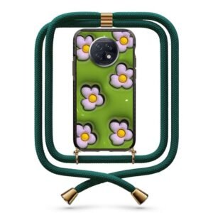 Flower pattern θήκη με κορδόνι & σχέδιο 9871 για Xiaomi Redmi Note 9T 5G