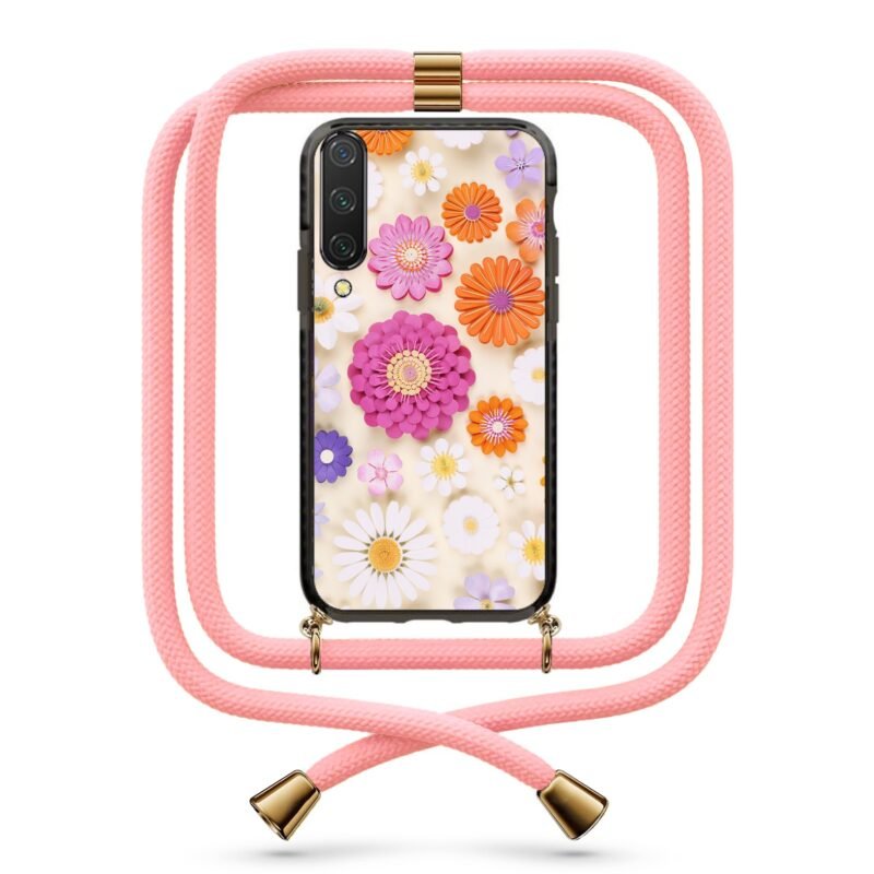Floral θήκη με κορδόνι & σχέδιο 9806 για Xiaomi Mi 9 Lite
