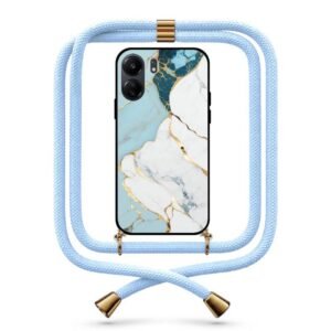 Marble texture θήκη με κορδόνι & σχέδιο 9747 για Redmi 13C 4G