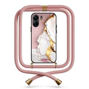 Liquid marble θήκη με κορδόνι & σχέδιο 9748 για Redmi 13C 4G