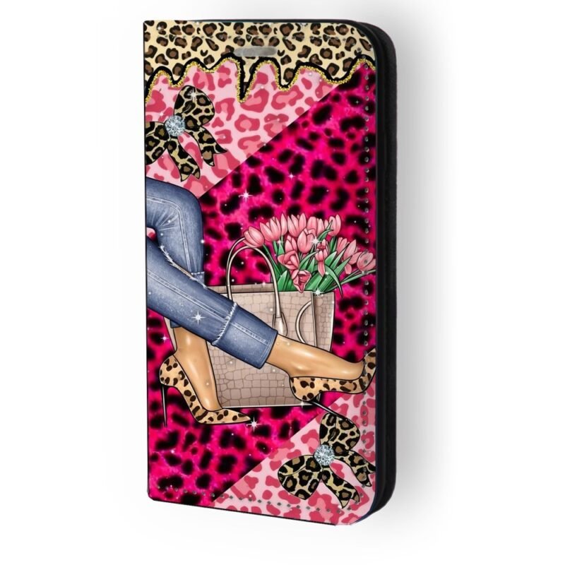 Θήκη book με σχέδιο animal print woman 91574 (Samsung A36)