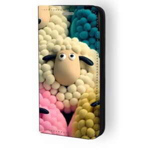 Θήκη book με σχέδιο sheeps 91581 (iPhone 16 Pro Max)