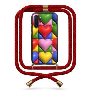 Heart patterns θήκη με κορδόνι & σχέδιο 9877 για  Galaxy Note 10 Plus