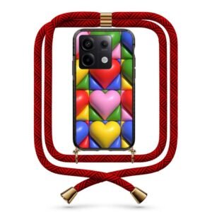 Heart patterns θήκη με κορδόνι & σχέδιο 9877 για Redmi Note 13 Pro 5G