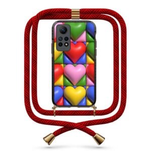 Heart patterns θήκη με κορδόνι & σχέδιο 9877 για Xiaomi Redmi Note 12 Pro 4G