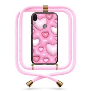 3d hearts θήκη με κορδόνι & σχέδιο 9821 για Xiaomi Redmi 7
