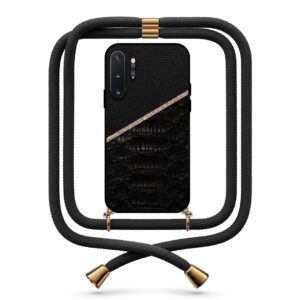 Leather snake print θήκη με κορδόνι & σχέδιο 9752 για  Galaxy Note 10 Plus
