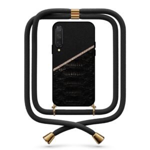 Leather snake print θήκη με κορδόνι & σχέδιο 9752 για Xiaomi Mi 9 Lite