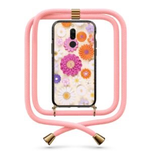 Floral θήκη με κορδόνι & σχέδιο 9806 για Xiaomi Redmi 8/8A
