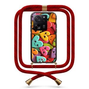 Smiley hearts θήκη με κορδόνι & σχέδιο 9879 για Xiaomi Mi 13T/13T Pro