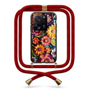 Flowers θήκη με κορδόνι & σχέδιο 9880 για Xiaomi Mi 13T/13T Pro