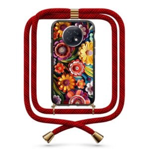 Flowers θήκη με κορδόνι & σχέδιο 9880 για Xiaomi Redmi Note 9T 5G