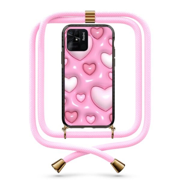 3d hearts θήκη με κορδόνι & σχέδιο 9821 για Xiaomi Redmi 10C