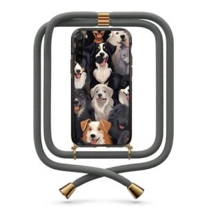 Dogs θήκη με κορδόνι & σχέδιο 9807 για Xiaomi Redmi Note 8