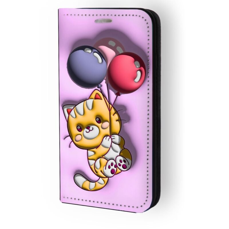 Θήκη book με σχέδιο kitten balloon 91640 (Galaxy A55)