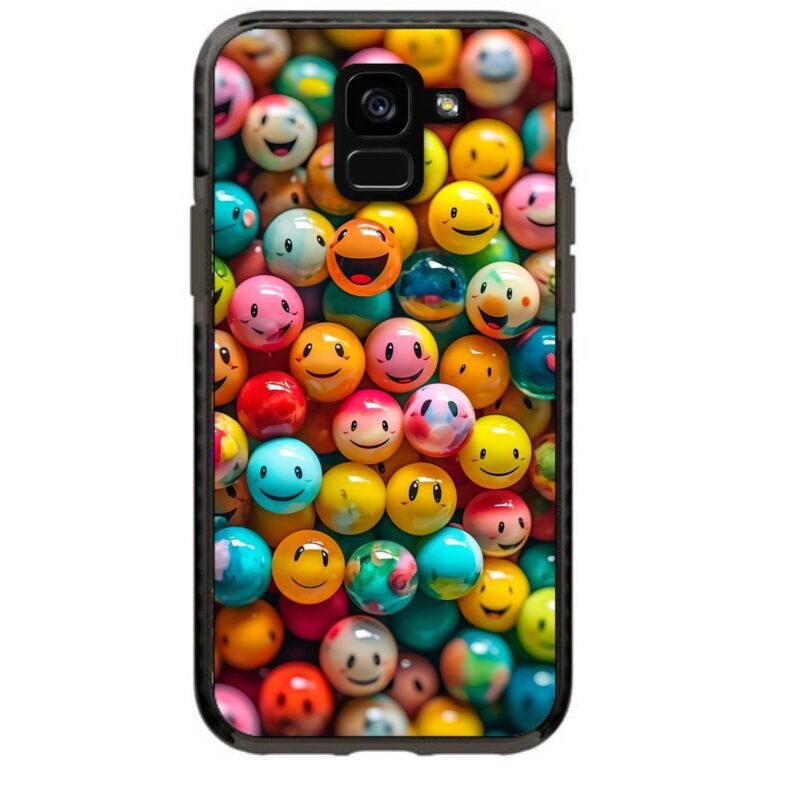 Smiley balls θήκη κινητού 91691 γιά  Galaxy A8 Plus 2018