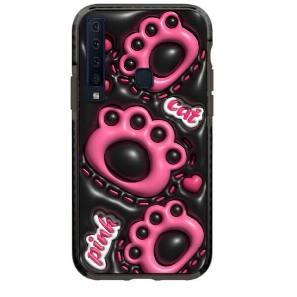 Pink cat paws θήκη κινητού 91693 γιά  Galaxy A9 2018