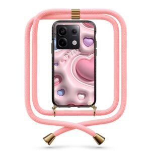 3d hearts θήκη με κορδόνι & σχέδιο 9889 για Redmi Note 13 Pro 5G