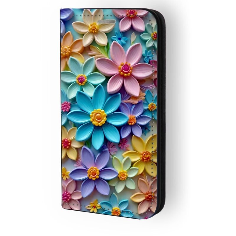 Θήκη book με σχέδιο flowers 91715 (Galaxy A55)