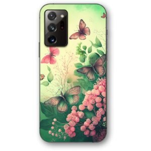 Flower butterflies θήκη κινητού 91255 για Galaxy Note 20 Ultra