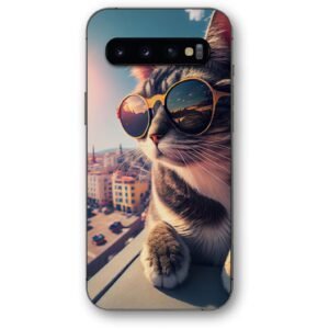 Sunglasses cat θήκη κινητού 91196 για Galaxy S10