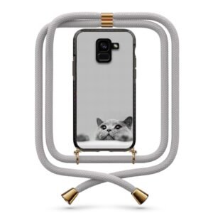 Cat θήκη με κορδόνι & σχέδιο 9895 για  Galaxy A8 Plus 2018