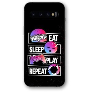 Eat sleep play θήκη κινητού 91208 για Galaxy S10 Plus