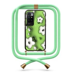 Flower pattern θήκη με κορδόνι & σχέδιο 9903 για Xiaomi Redmi 10