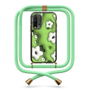 Flower pattern θήκη με κορδόνι & σχέδιο 9903 για Xiaomi Redmi 9T