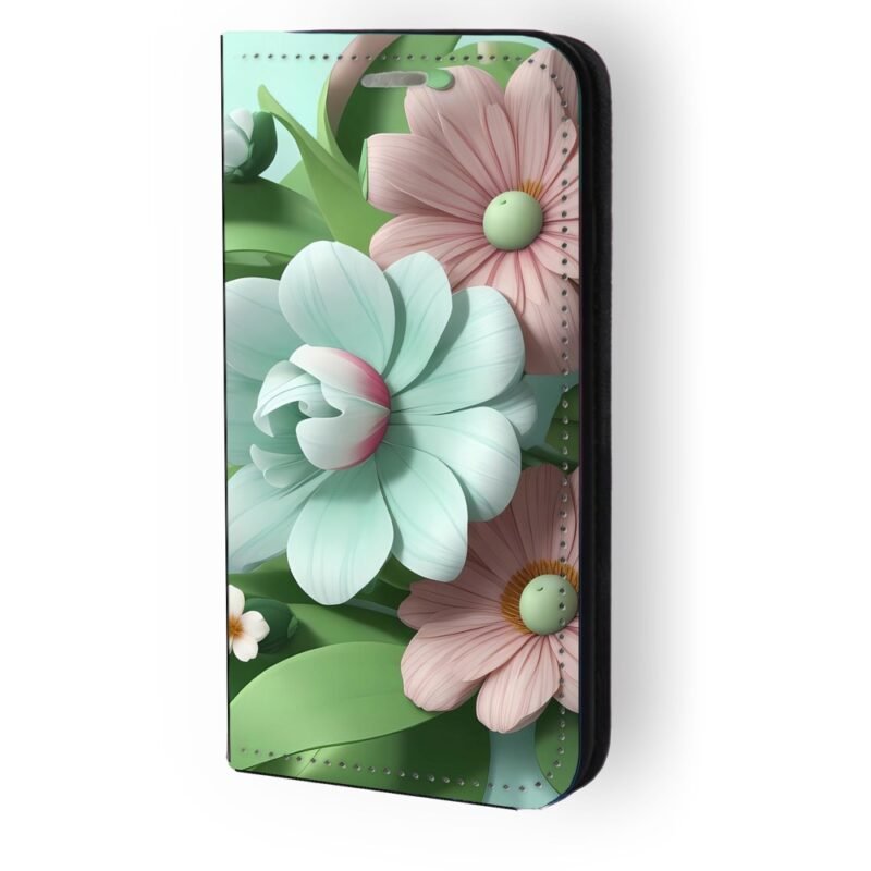 Θήκη book με σχέδιο flowers 91859 (Redmi Note 13 4G)
