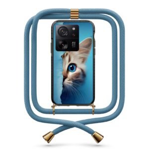 Half cat face θήκη με κορδόνι & σχέδιο 9908 για Xiaomi Mi 13T/13T Pro