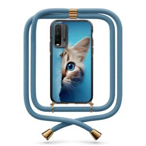 Half cat face θήκη με κορδόνι & σχέδιο 9908 για Xiaomi Redmi 9T