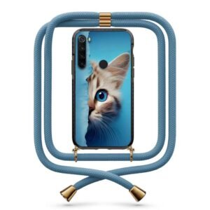 Half cat face θήκη με κορδόνι & σχέδιο 9908 για Xiaomi Redmi Note 8