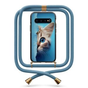 Half cat face θήκη με κορδόνι & σχέδιο 9908 για  Galaxy S10