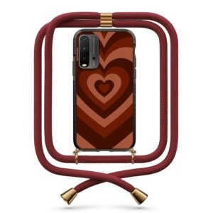 Heart illusion θήκη με κορδόνι & σχέδιο 9910 για Xiaomi Redmi 9T