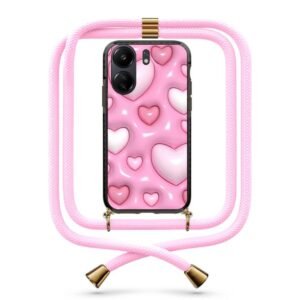 3d hearts θήκη με κορδόνι & σχέδιο 9821 για Redmi 13C 4G