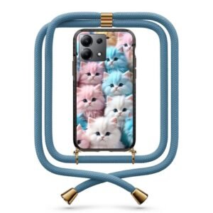Kittens θήκη με κορδόνι & σχέδιο 9810 για Redmi Note 13 5G
