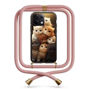 Kittens θήκη με κορδόνι & σχέδιο 9829 για Redmi Note 13 Pro 5G