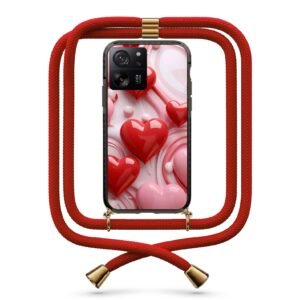 Hearts θήκη με κορδόνι & σχέδιο 9801 για Xiaomi Mi 13T/13T Pro