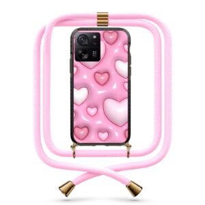 3d hearts θήκη με κορδόνι & σχέδιο 9821 για Xiaomi Mi 13T/13T Pro