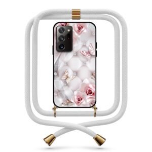 Pillow roses θήκη με κορδόνι & σχέδιο 9717 για  Galaxy Note 20 Ultra
