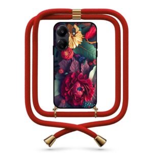 Floral θήκη με κορδόνι & σχέδιο 9762 για Redmi 13C 4G