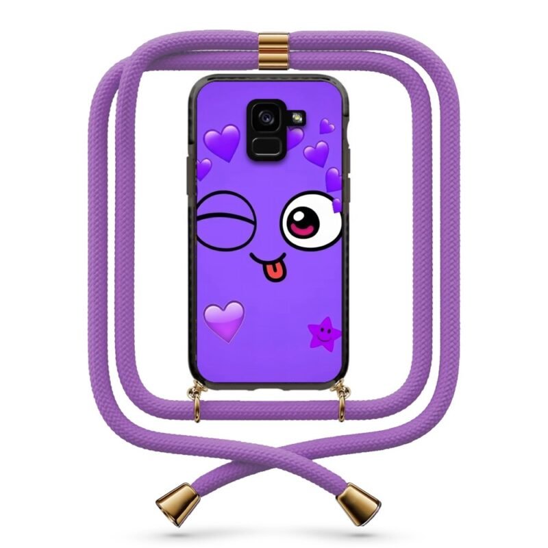 Cocky face θήκη με κορδόνι & σχέδιο 9843 για  Galaxy A8 Plus 2018